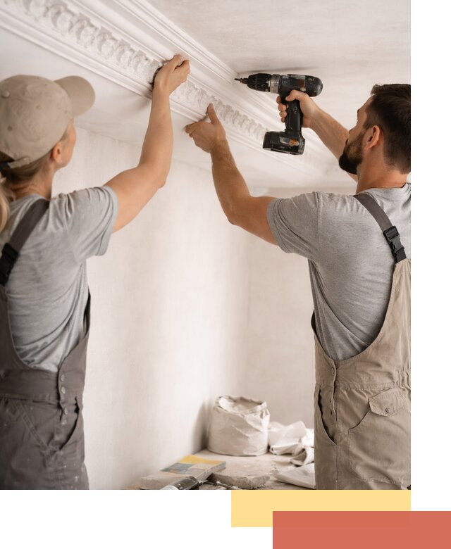 Профессиональный монтаж лепнины на потолок в Бийске