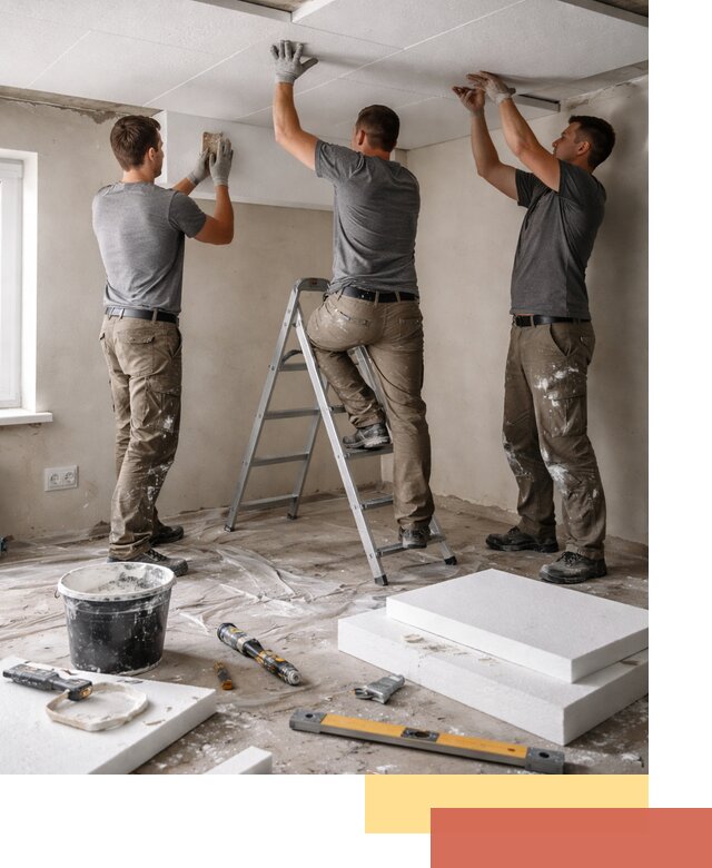 Утепление потолка пенопластом в Бийске быстро и качественно