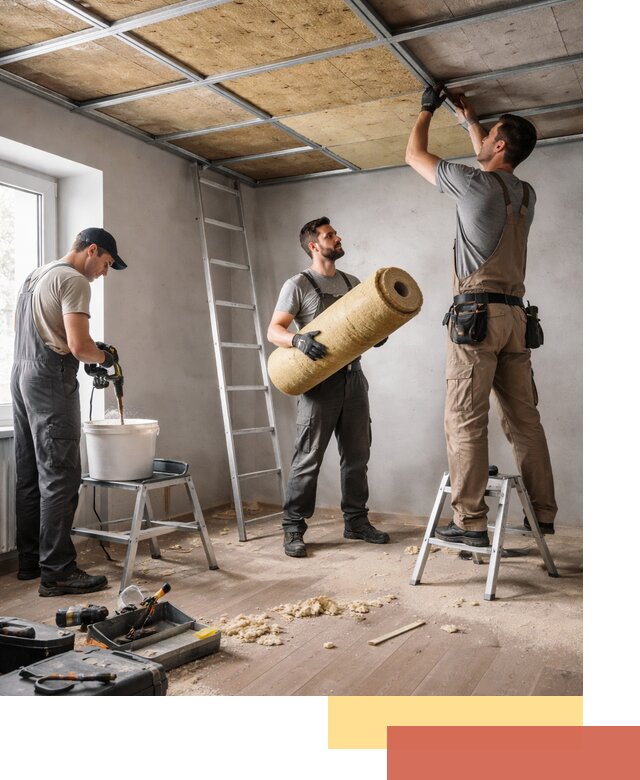 Шумоизоляция потолка в Бийске: профессиональный монтаж и отделка